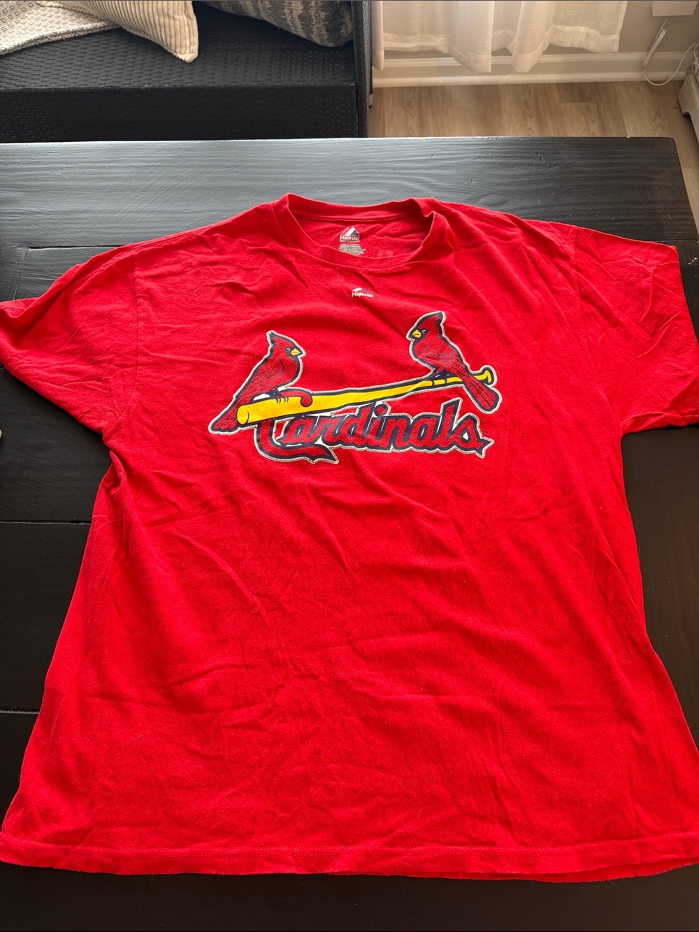 Majestic Cardinals Michael Wacha Red Short-Sleeve Logo Tee